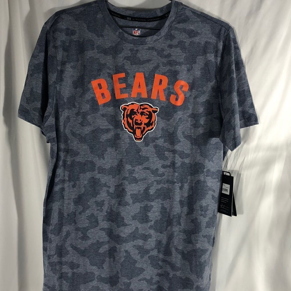 NFL MSX Michael Strahan Camo Bears Short Sleeve Tee